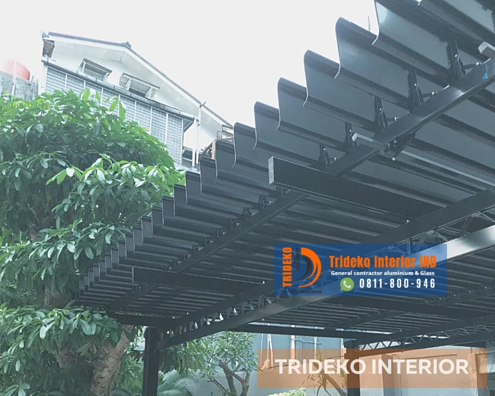Atap Buka Tutup Sunlouvre Jakarta: Solusi Praktis untuk Ruang Terbuka dari Trideko Interior